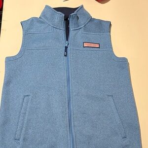 Vineyard Vines Light Blue Zip-Up Vest